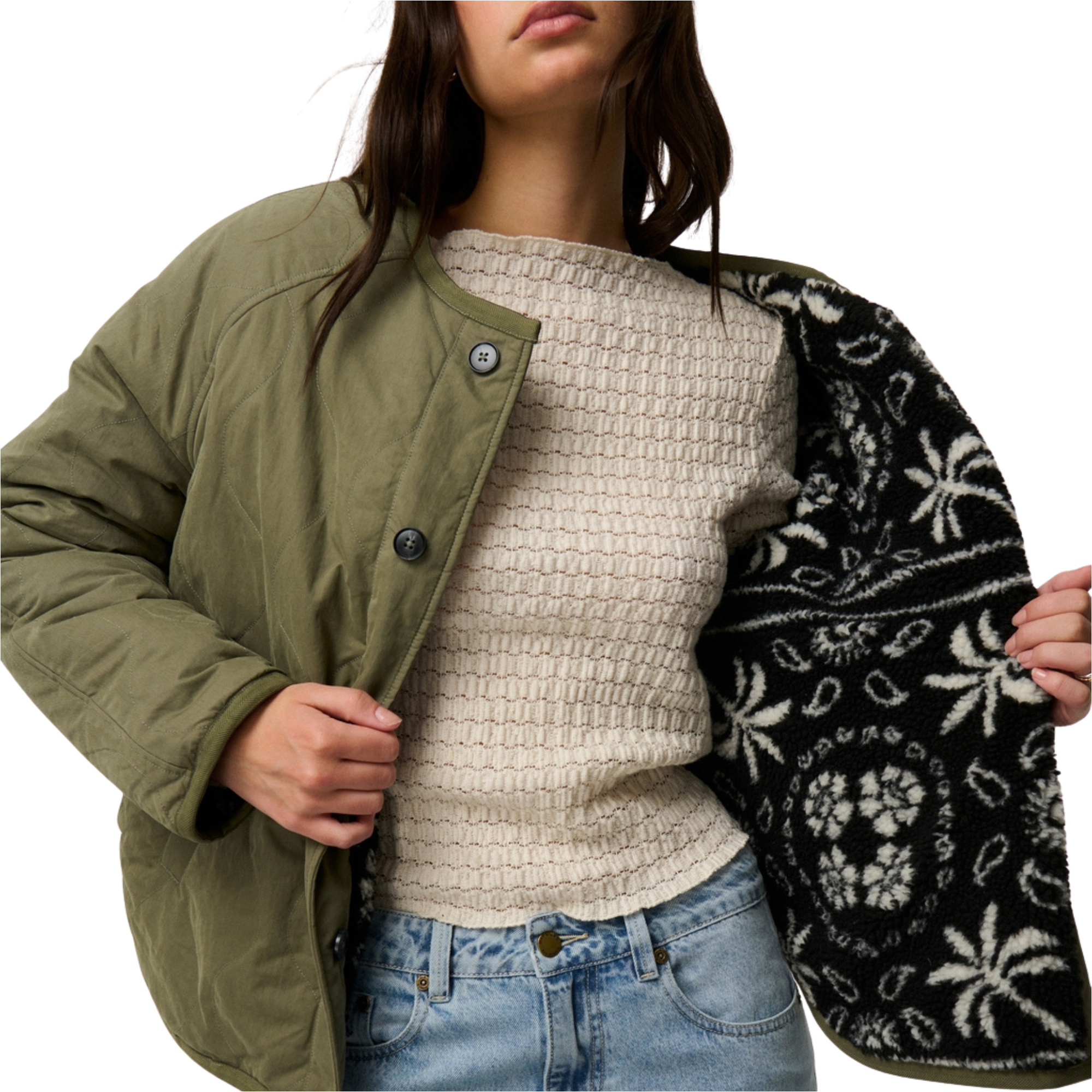 2026 Rip Curl Womens Bossa Nova Revo Jacket 047WJA - Military Green
